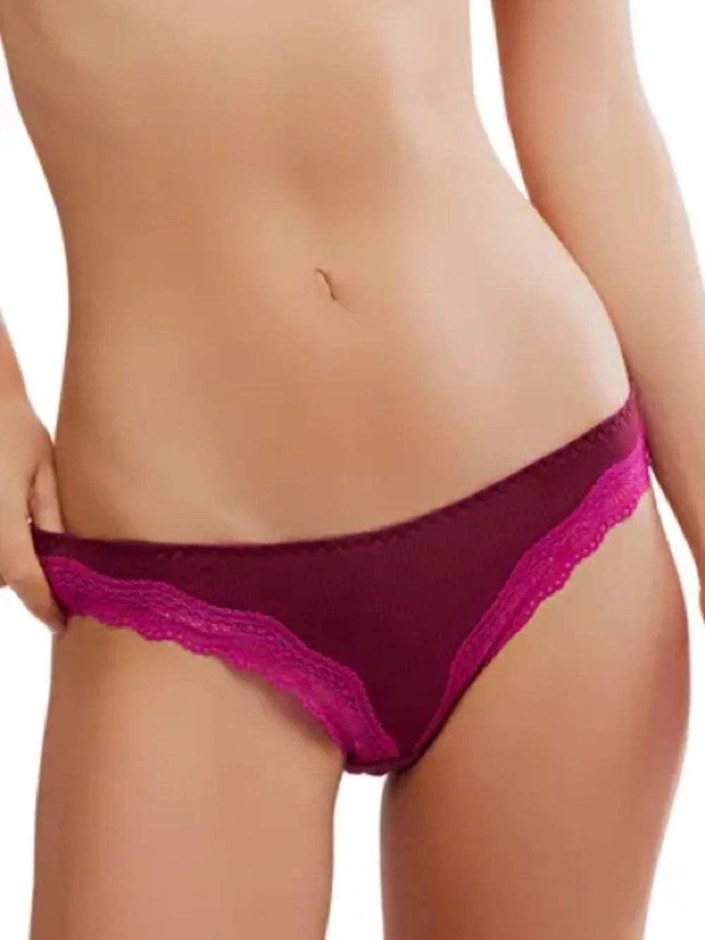 Free People Oh My Darling Cotton Bikini Undies - Raspberry